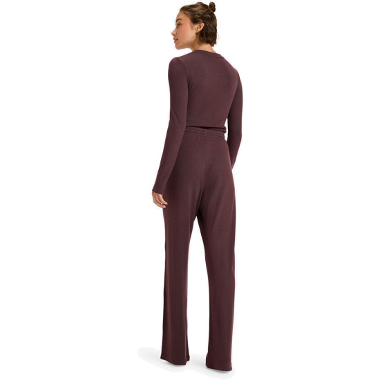 Roxy Γυναικείο παντελόνι Rise & Vibe New Rib Wide Leg Sport Trousers